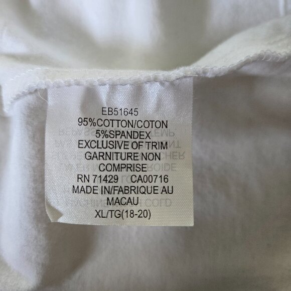 JAX White V Neck Tank XL - Picture 4 of 4